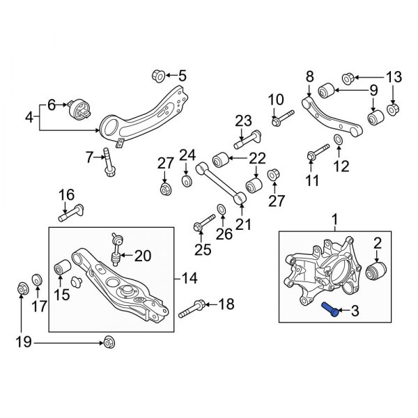 Suspension Knuckle Bolt