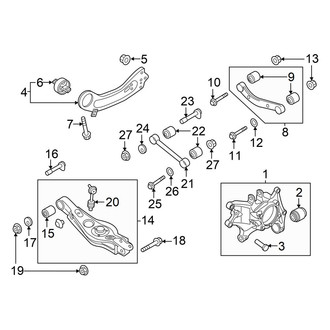 Hyundai OE - Rear Suspension - Suspension Components (AWD)