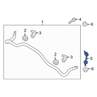 Hyundai OE - Rear Suspension Stabilizer Bar Link