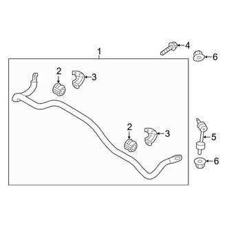 Hyundai OE - Rear Suspension - Stabilizer Bar & Components (AWD)