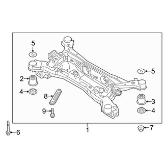 Hyundai OE - Rear Suspension - Suspension Mounting (AWD)
