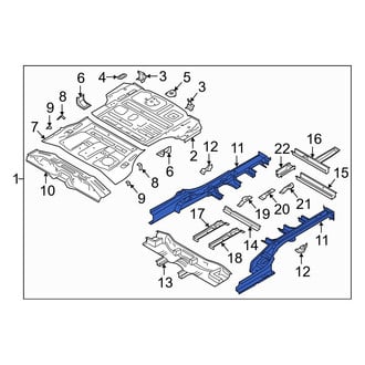 Hyundai OE - Rear Right Frame Side Member