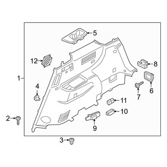 Hyundai OE - Rear Body & Floor - Interior Trim (Limited / SEL)