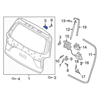 Hyundai OE - Rear Liftgate Hinge