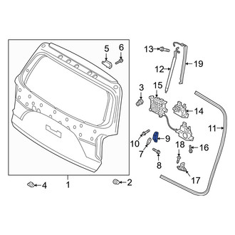 Hyundai OE - Rear Inner Liftgate Stop Bumper