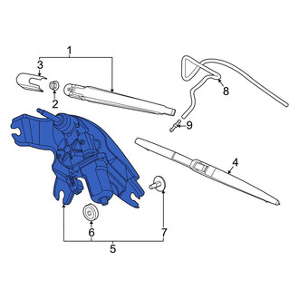 Hyundai OE - Rear Wiper Motor