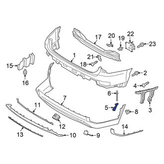 Hyundai OE - Rear Left Lower Bumper Cover Bracket