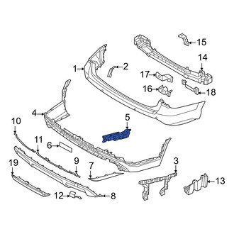 Hyundai OE - Rear Right Lower Bumper Cover Bracket