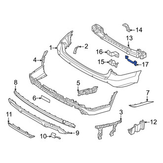 Hyundai OE - Rear Right Bumper Impact Bar Bracket