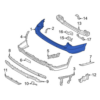 Hyundai OE - Rear Upper Bumper Cover