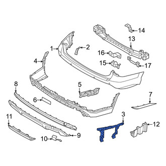 Hyundai OE - Rear Left Lower Bumper Cover Bracket