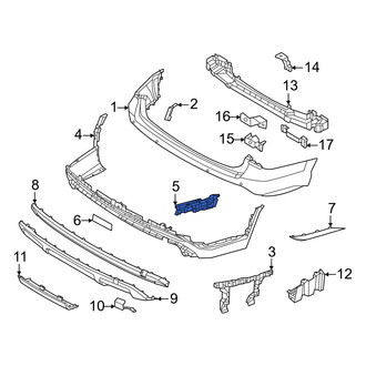 Hyundai OE - Rear Left Lower Bumper Cover Bracket