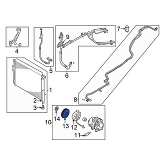 Hyundai OE - A/C Compressor Clutch Pulley