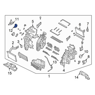 Hyundai OE - Front HVAC Mode Door Lever Link