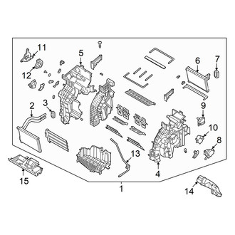 Hyundai OE - Air Conditioner & Heater - Front Evaporator (3.5L)