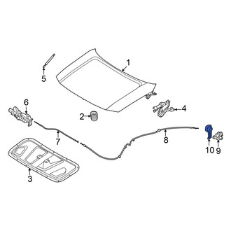 Hyundai OE - Front Hood Release Handle