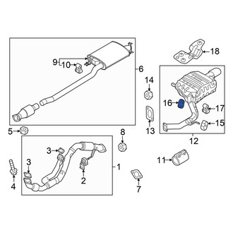 Hyundai OE - Exhaust System Hanger