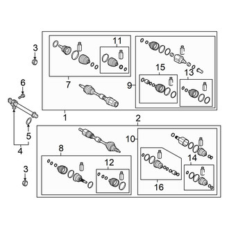 Hyundai OE - Front Suspension - Drive Axles