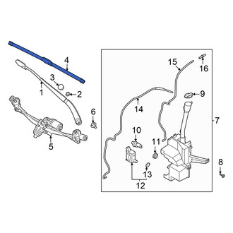 Hyundai OE - Front Left Wiper Blade