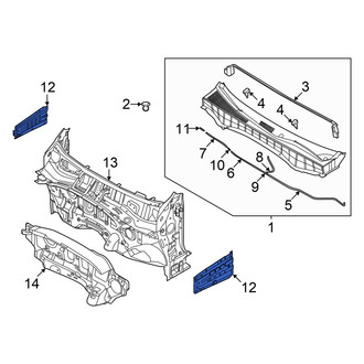Hyundai OE - Left Cowl Side Panel