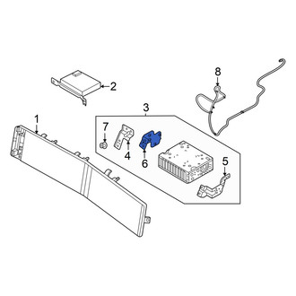 Hyundai OE - Left Lower GPS Navigation Control Module Bracket