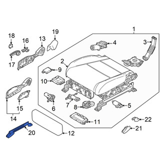 Hyundai OE - Front Right Seat Track Cover