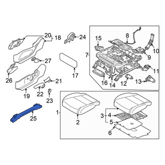 Hyundai OE - Front Left Seat Track Cover