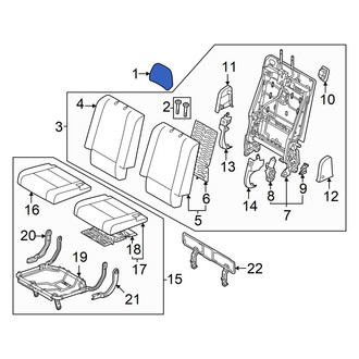 Hyundai OE - Rear Right Headrest