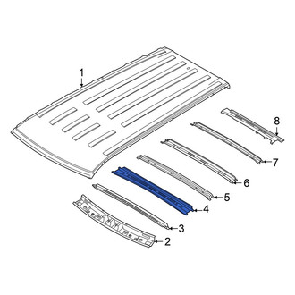 Hyundai OE - Center Front Roof Bow