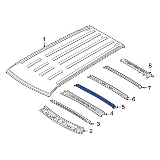 Hyundai OE - Center Front Roof Bow
