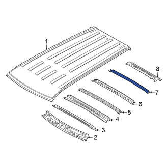 Hyundai OE - Center Rear Roof Bow