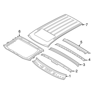 Hyundai OE - Roof & Components (With Sunroof, W/O Dual Sunroof), (SEL Convenience / SEL Premium / XRT Pro)