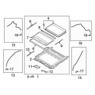 Hyundai OE - Sunroof Seal