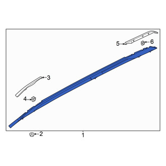 Hyundai OE - Left Roof Luggage Carrier Side Rail
