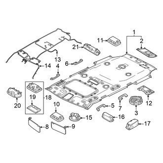 Hyundai OE - Roof - Interior Trim (With Sunroof, W/O Dual Sunroof)