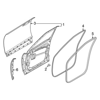 Hyundai OE - Front Door - Door & Components (3.5L)