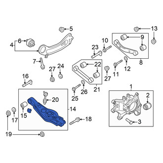 Hyundai OE - Rear Right Lower Rearward Suspension Control Arm