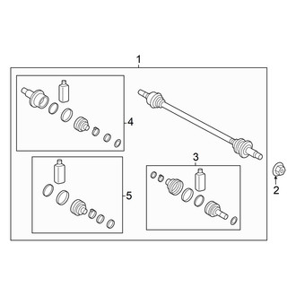 Hyundai OE - Rear Suspension - Axle Shaft & Joints