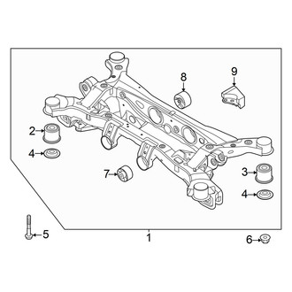 Hyundai OE - Rear Suspension - Suspension Mounting (AWD 3.5L)