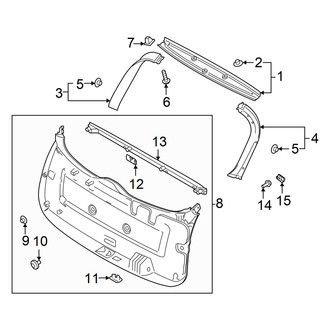Hyundai OE - Lift Gate - Interior Trim