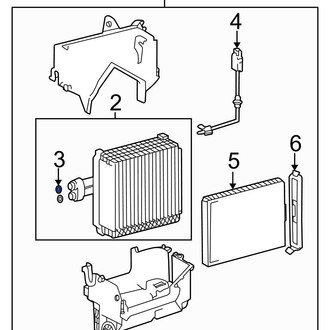 Hyundai OE - A/C Evaporator Core Seal