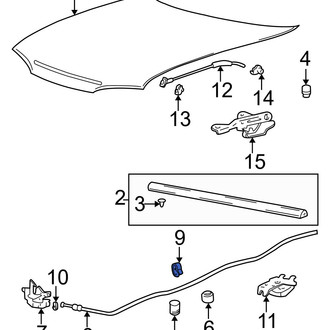 Hyundai OE - Hood Release Cable Clip