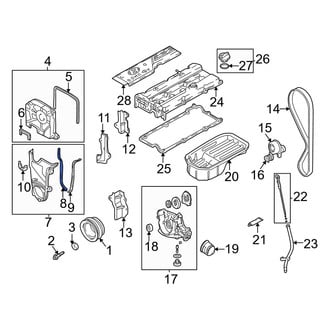 Hyundai OE - Upper Engine Timing Cover Gasket