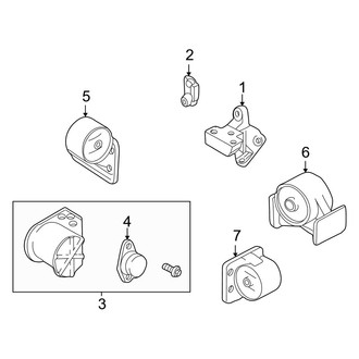 Hyundai OE - Engine / Transaxle - Engine & Transmission Mounting (1.6L Standard Tr)