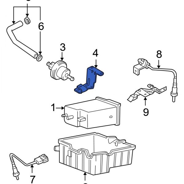 Vapor Canister Purge Solenoid Bracket