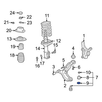 Hyundai OE - Front Suspension Ball Joint Snap Ring