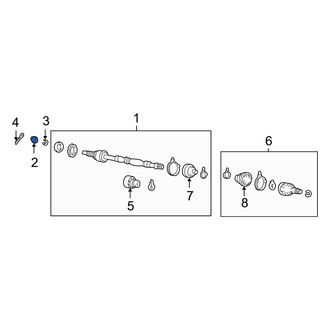 Hyundai OE - CV Joint Nut