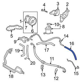 Hyundai OE - Power Steering Return Hose