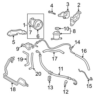 Hyundai OE - Steering Gear & Linkage - Pump & Hoses (Power Steering), (GL / GS / L 1.5L Power Steering)