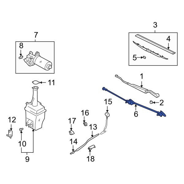 Windshield Wiper Linkage